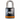 Black padlock with orange accent and ABS logo on a white background
