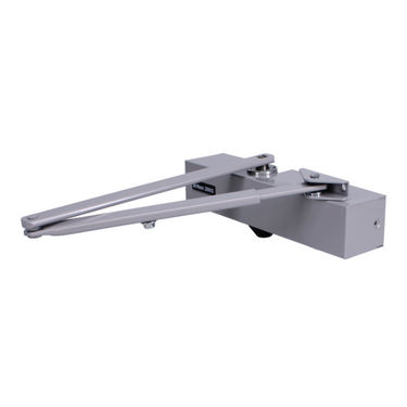 Briton 2003 Size 3 silver door closer with arm