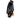 Black ink bottle with cap on a white background