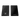 Two black mouse pads with a logo and website text on a white background