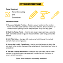 White cable window restrictor lock for uPVC window with flexible coated cable, lockable end fittings, four mounting screws, and a security key. Designed for child safety and controlled window opening
