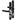 EVO sprung lever lever uPVC door handle in black