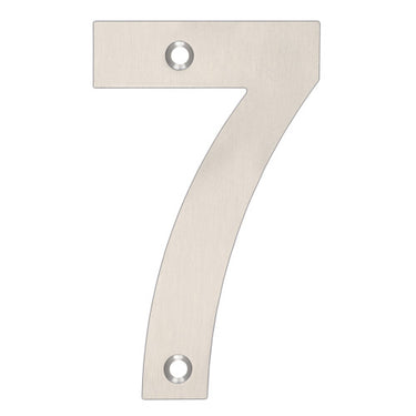 ZOO stainless steel house number 7 for front doors and walls