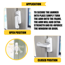 Application instructions for Home Secure window/door sash jammer