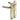 Polished brass lever lever uPVC door handle with 122mm fixing centres