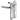 Polished chrome lever lever uPVC door handle with 122mm fixing centres