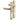 Polished brass lever lever uPVC door handle with 215mm fixing centres