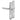 White lever pad uPVC door handle with 212mm fixing centres