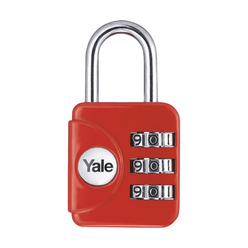 YALE Combination Padlock Red YP1