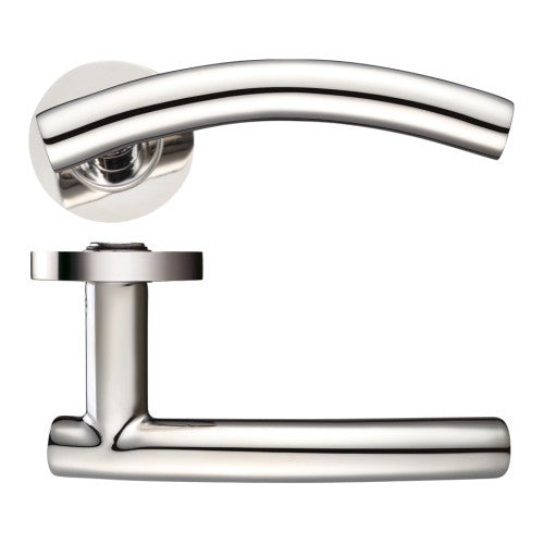 ZOO Arched T-Lever - Push on Rose - ZCS120PS