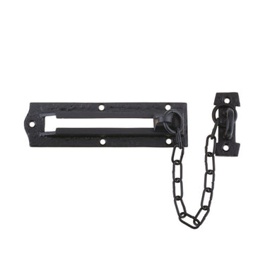 ZOO black door chain for added security on timber entrance doors