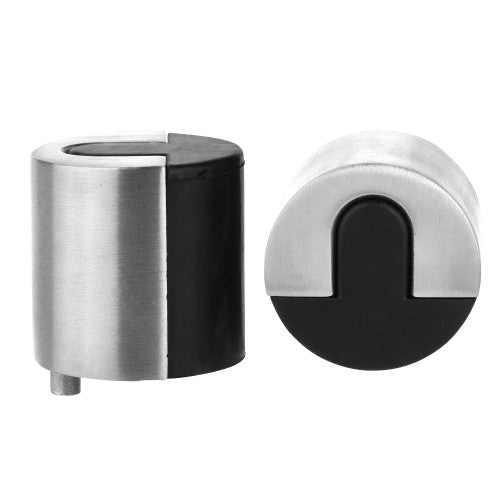 ZOO Door Stop Floor Mounted Round 40mm Stainless - ZAS86SS