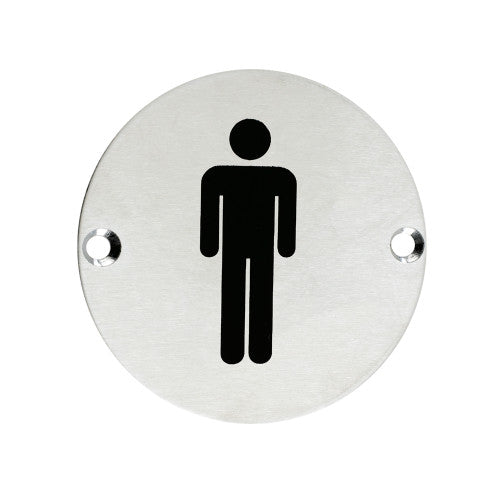 ZOO Male Toilet Door Sign 76mm