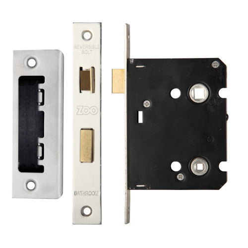 ZOO Bathroom Lock (Satin Stainless Steel)