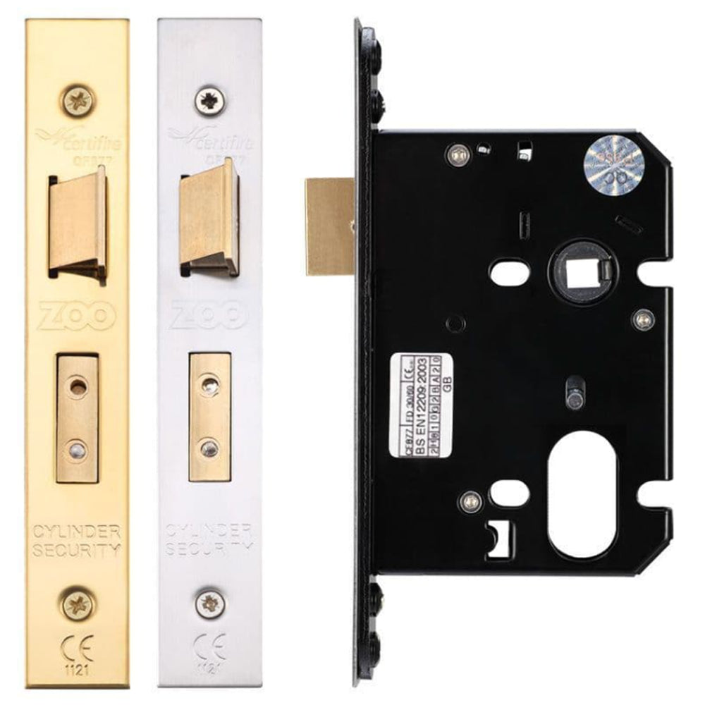 ZOO Oval Sash Lock - 64mm & 76mm Satin Stainless Steel