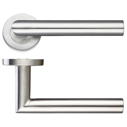 ZOO 19mm Mitred Lever - Push on Rose - ZCS2010SS