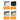 Image showing four color options for metal letterplates: white, black, chrome, and gold. Each letterplate is displayed in a close-up view with a clean, modern design, and each variant is labeled with its corresponding color in a white font over an orange background.