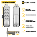 Home Secure™ Digital Push Button Door Key Pad Lock