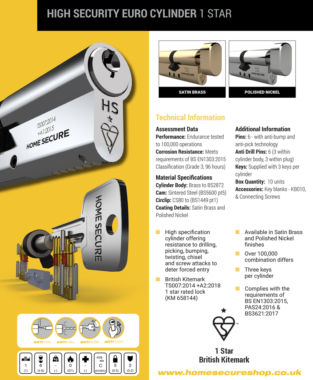 Euro cylinder lock deals