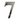 Chrome number 7 door numeral for housing doors, 5mm thick and 3 inches in height, with a shiny metallic finish.