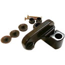 A set of brown sash jammers for uPVC windows and doors, including button spacers and uPVC screws.