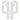 A pair of white sliding patio door handles.