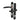 A black UPVC door handle set with a lever design, including an internal and external handle, with a visible spindle and keyhole.