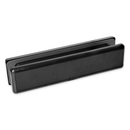 A black UPVC door letterbox with smooth round edges from Yale.