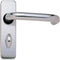 Internal Door Handle Polished Aluminium Bathroom Privacy Lock Set 654