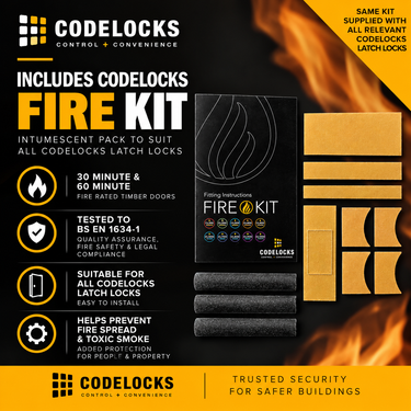 Codelocks CL155 Mortice Latch with FireKit