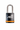 Black padlock with orange accent and ABS logo on a white background