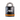 Black and orange high security padlock with 'ABS' branding on a white background