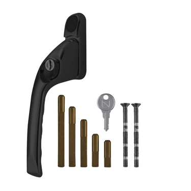 Adaptable Multi-Spindle Offset Window Espag Handle - Black
