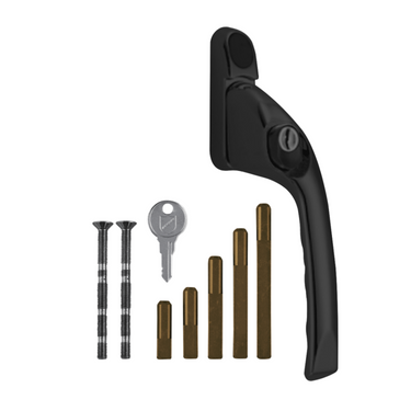 Adaptable Multi-Spindle Offset Window Espag Handle - Black