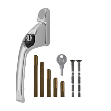 Adaptable Multi-Spindle Offset Window Espag Handle - Polished Chrome