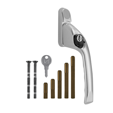 Adaptable Multi-Spindle Offset Window Espag Handle - Polished Chrome
