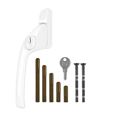 Adaptable Multi-Spindle Offset Window Espag Handle - White