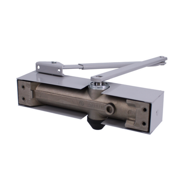 Briton 2003 overhead door closer with adjustable closing arm