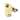Gold lock mechanism on a white background