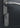 Close-up of a modern door handle on a dark surface