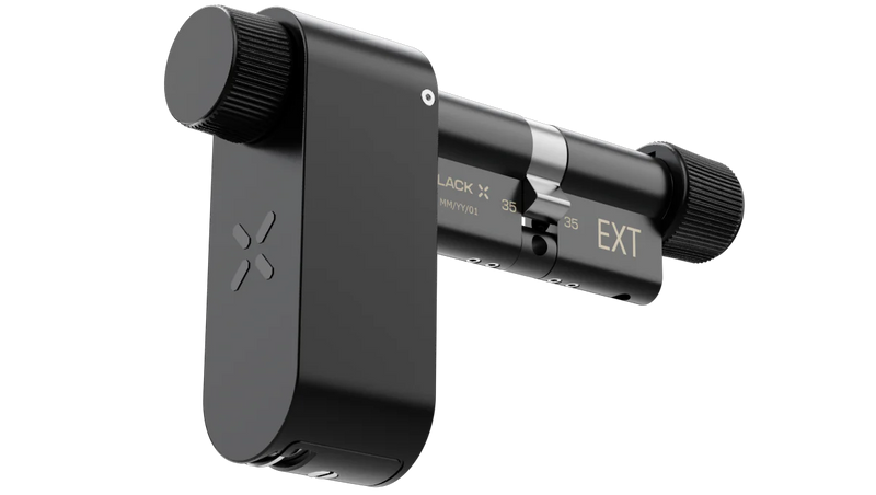 Black X Smart Lock – Keyless Euro Cylinder with App, PIN & RFID Access