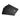 Stack of black cards with a star-like symbol on a white background