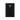 Black rectangular card with a white logo on a white background