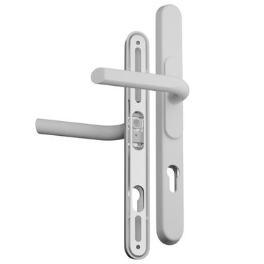 Chameleon Pro XL adaptable uPVC door handle in white