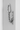 Metal door handle with door chain for upvc doors installed on a white background