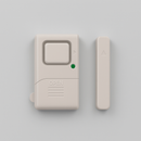 White door and window alarm on a light gray background