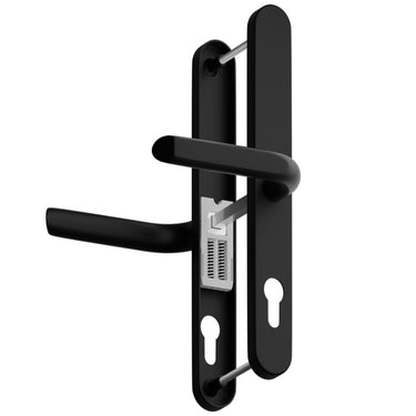 EVO sprung lever lever uPVC door handle in black