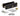 Black door handle set with keys and hardware on a white background