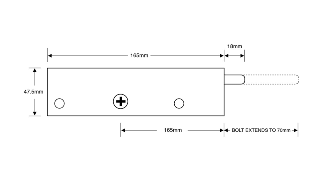Garage Door Bolt Locks – For Up & Over & Sectional Doors – Keyed Alike Pair with 3 Keys