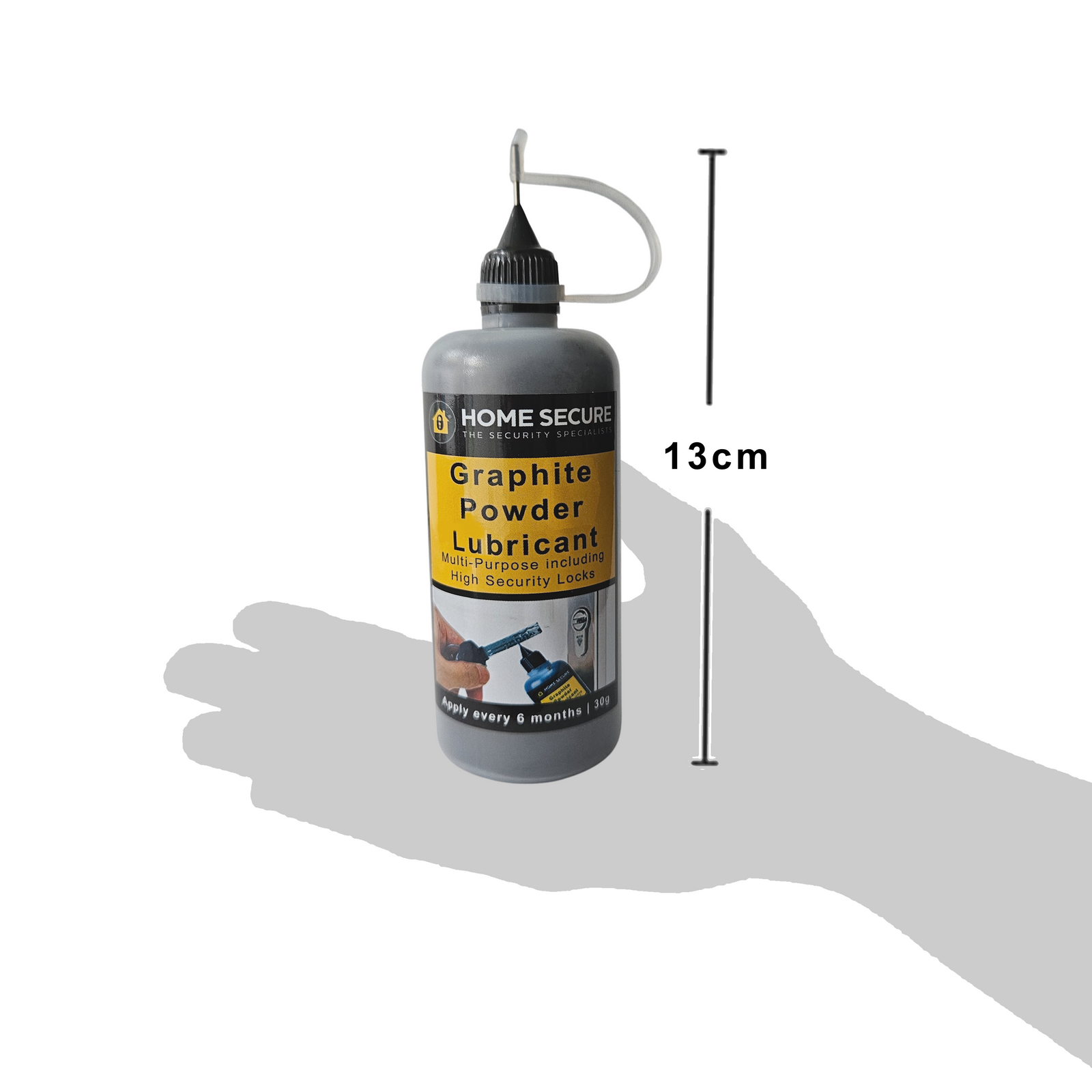 Lock Graphite Powder Home Secure™ Graphite Powder Lubricant for High Security Cylinder Lock